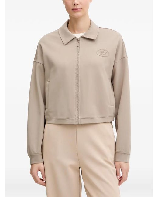 Guess Natural Zip-Up Cropped Jacket