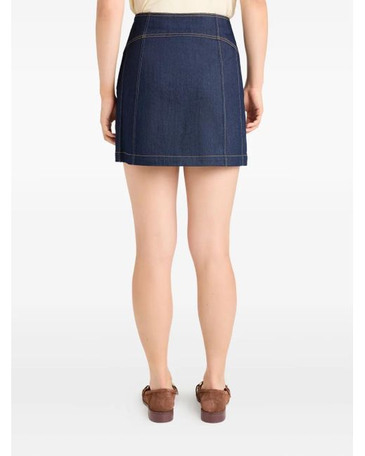 Cinq À Sept Blue Claudia Denim Skirt
