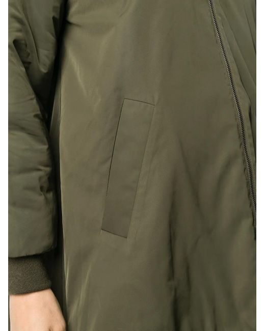 Liska Green Oversize Bomber Jacket