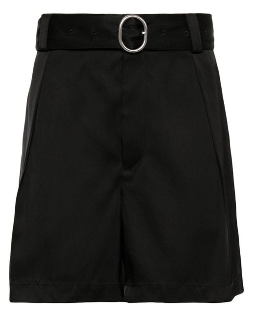 Jil Sander Bügelfalten-Shorts mit Gürtel in Black für Herren