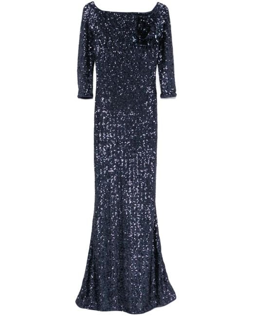 La Petite Robe Di Chiara Boni Blue Nyoko Gown