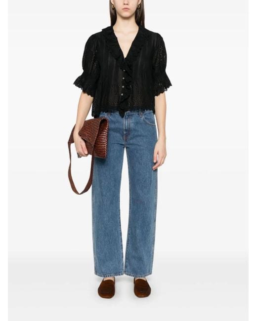 Doen Black Henri Blouse
