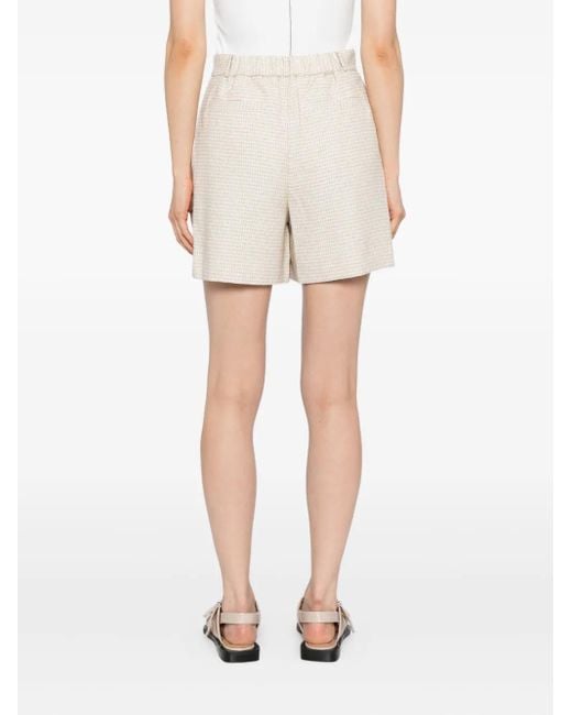 Pantalones cortos de bouclé To b. by agnès b. de color White