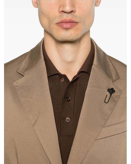 Lardini Natural Single-Breasted Suit for men