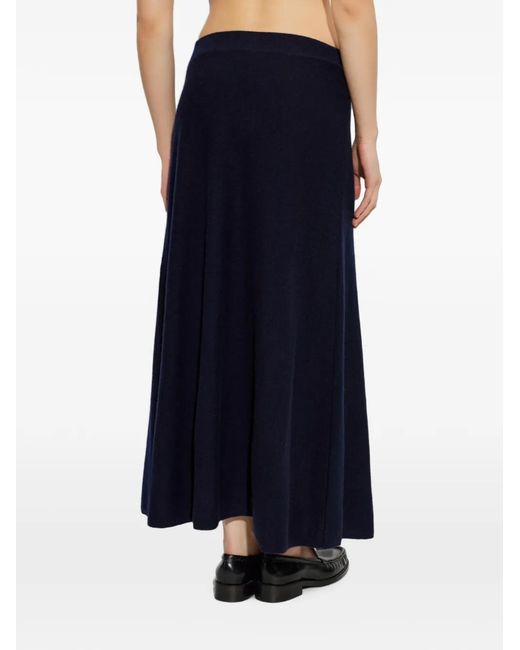 Lisa Yang Blue Torie Cashmere Maxi Skirt