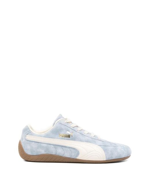 PUMA White Speedcat Faded Sneakers