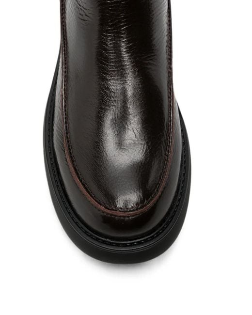 COPENHAGEN Black Patent-Leather Ankle Chelsea Boots