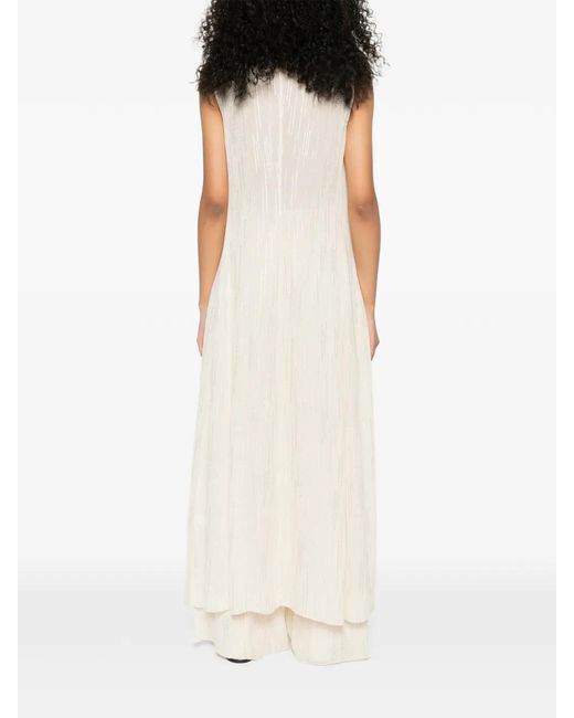 Forte_forte White Buttoned Sleeveless Coat