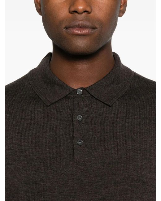 Jonathan Simkhai Wollen Poloshirt in het Black voor heren