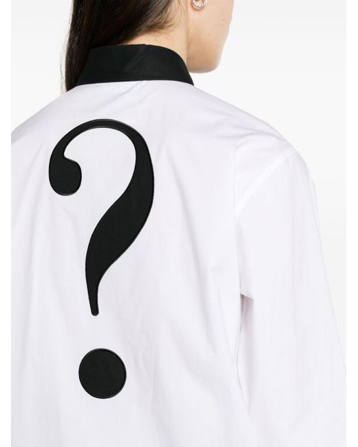 Camicia con stampa di Moschino in White