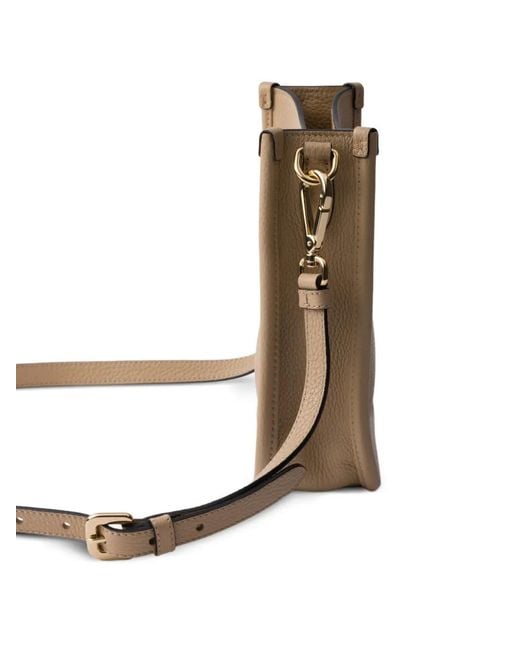 Prada Brown Mini Leather Shoulder Bag