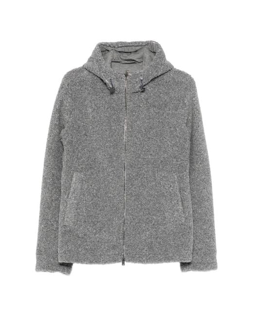 Abrigo Con Capucha Herno de hombre de color Gray