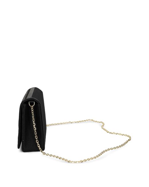 Borsa A Tracolla Con Ricamo di Love Moschino in Black