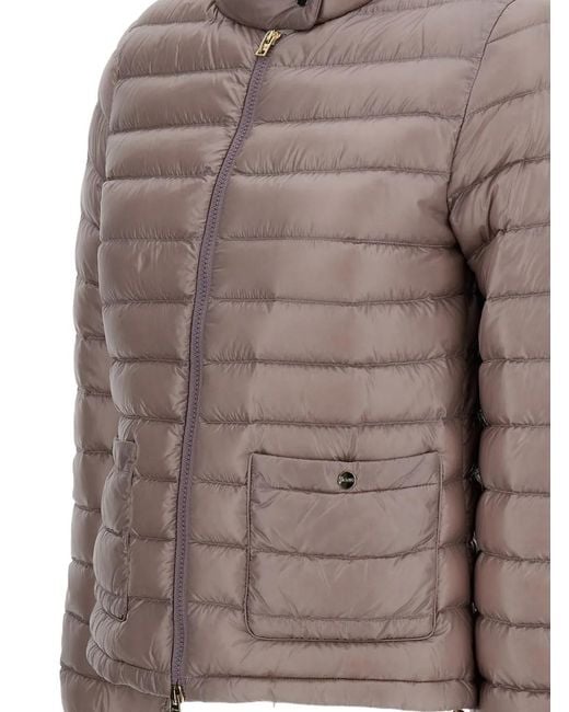 Herno Pink Zip-Up Quilted Jacket