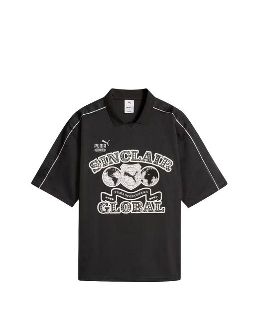 PUMA Black X Sinclair Logo-Print T-Shirt for men