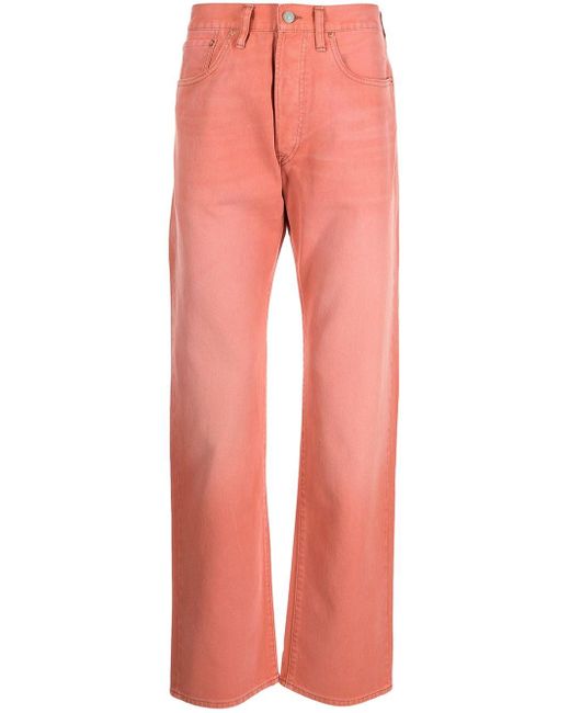 RRL Orange Straight-leg Jeans for men