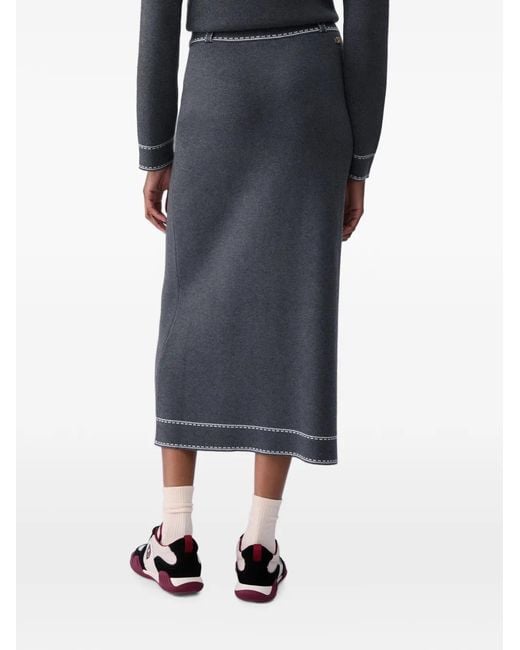 Liu Jo Gray Midi Skirt