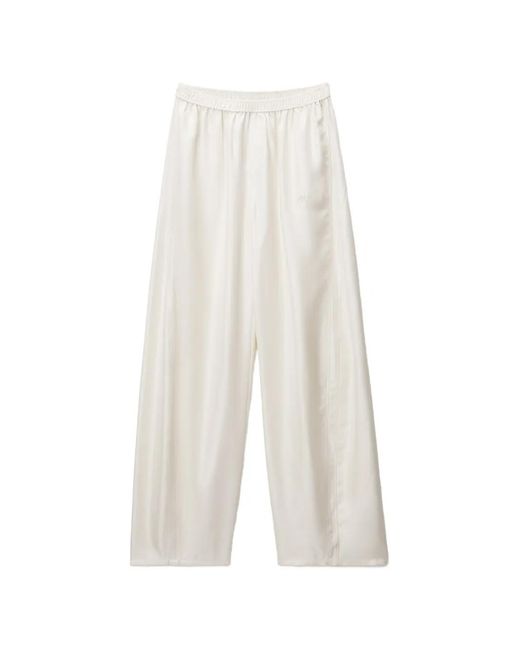 Alexander Wang White Mid-Rise Track Pant