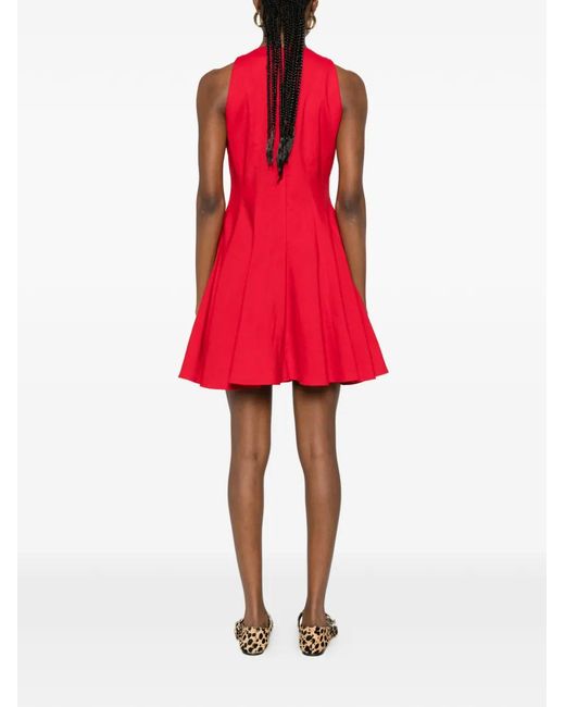 Maje Short Flared Linen-Blend Dress