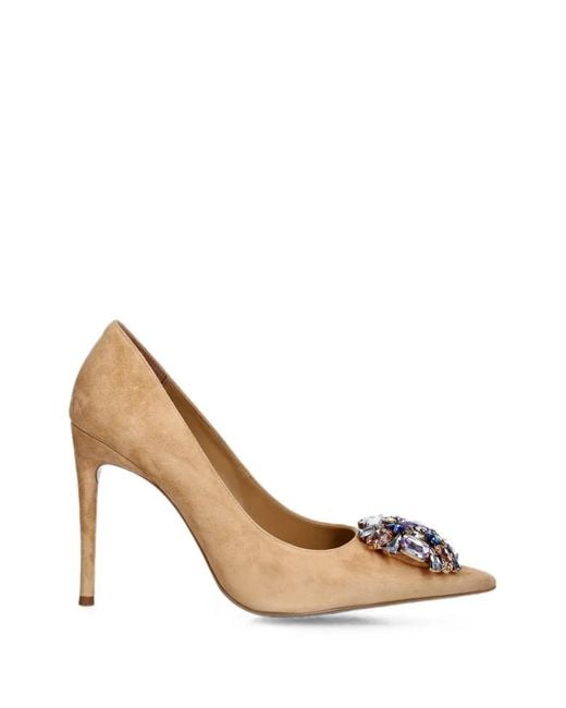 Jeffrey Campbell Metallic Maritsa Crystal-Embellished Pointed-Toe Pumps