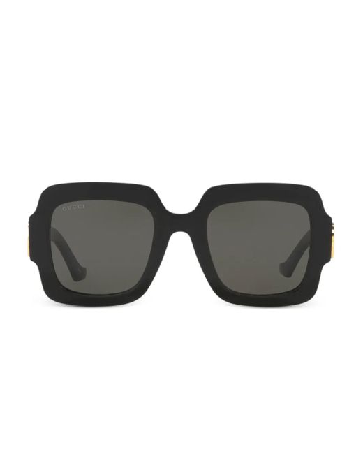 Gucci Black Oversize-Frame Sunglasses