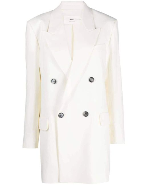 AMI Paris single-breasted Virgin Wool Blazer - Farfetch