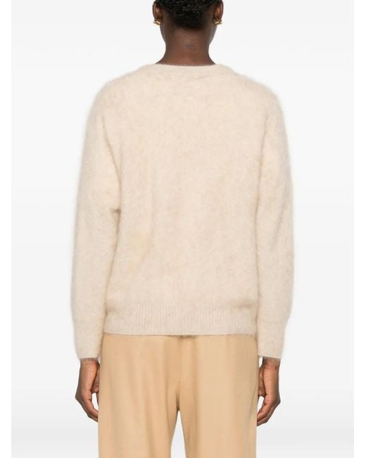 Forte_forte Natural Brushed-Knit Sweater