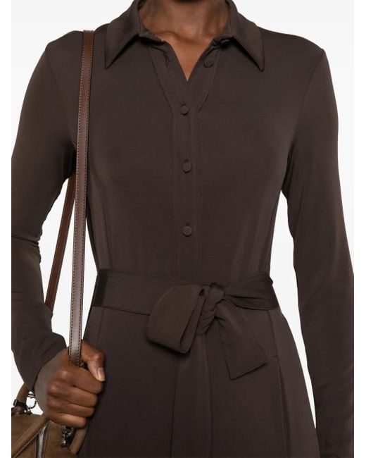 Max Mara Brown Tortona Kleid Mit Gürtel