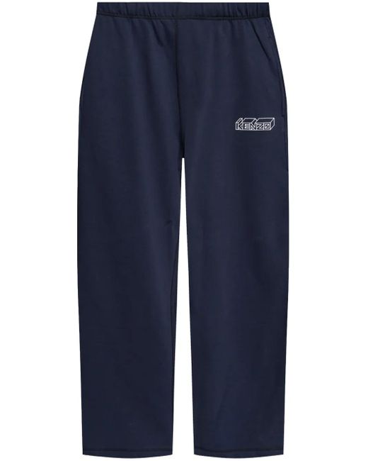 KENZO Blue Kube Trousers for men