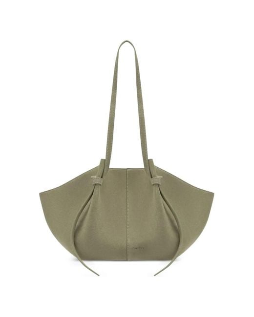 Yuzefi Green Mochi Knotted Shoulder Bag