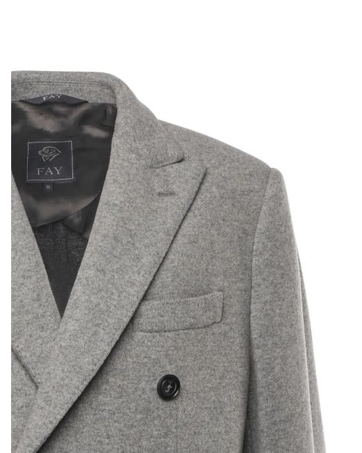 Fay Gray Double-Breasted Coat for men