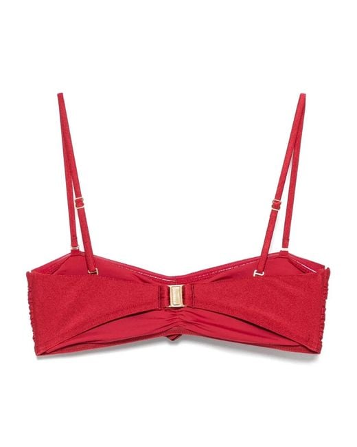 Zimmermann Red Cascadian Flower Bikini Top