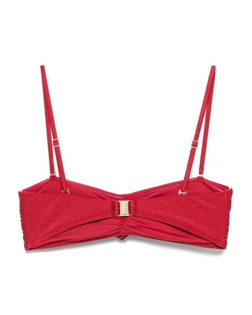Zimmermann Red Cascadian Flower Bikini Top