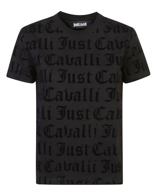 Just Cavalli Black T-Shirts And Polos
