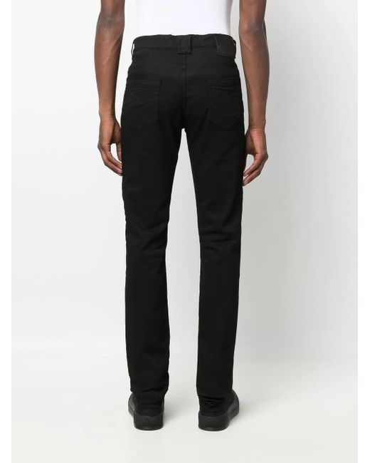 Billionaire Black Straight-Cut Istitutional Jeans for men