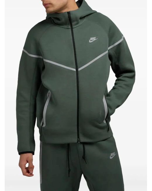 Felpa Tech Windrunner Con Cappuccio di Nike in Green da Uomo