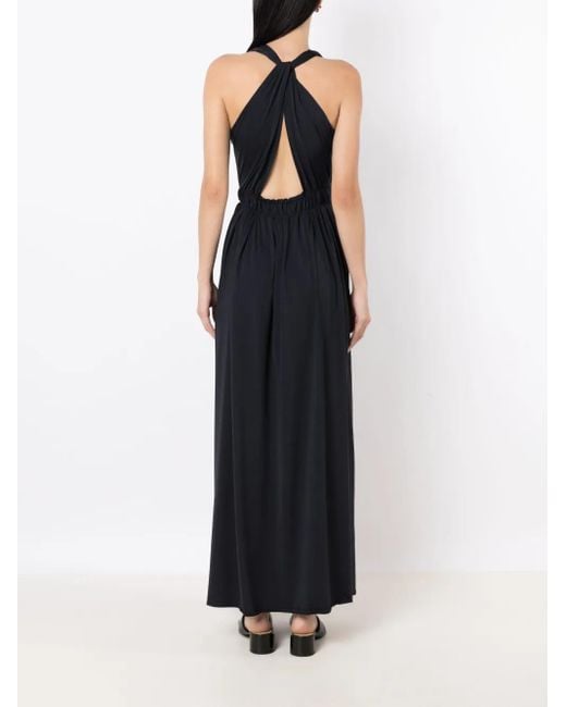 Vestido Vandala Fluity con cuello halter Lygia & Nanny de color Black