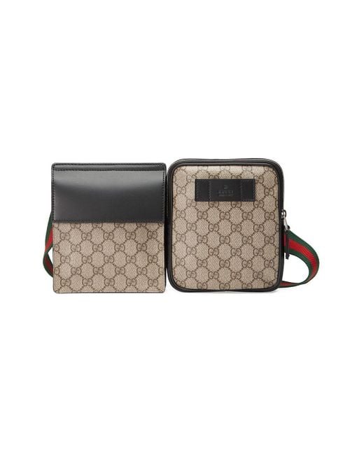 Gucci Multicolor GG Supreme Belt Bag for men