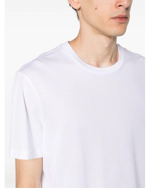 Brioni T-shirt Met Ronde Hals in het White voor heren