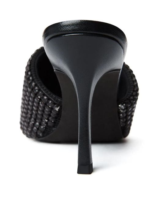 Alexander Wang Black Heiress 85Mm Crystal Mules