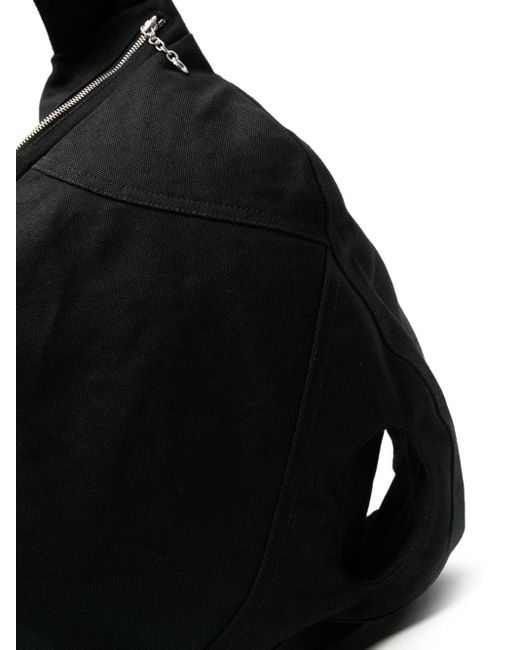 Kiko Kostadinov Black Deultum Cotton Cross Body Bag for men
