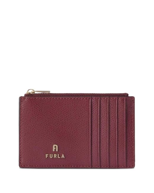Furla Purple Medium Camelia Card Holder