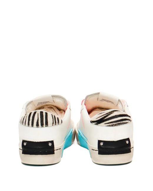 Sneakers Con Applicazione di Crime London in White