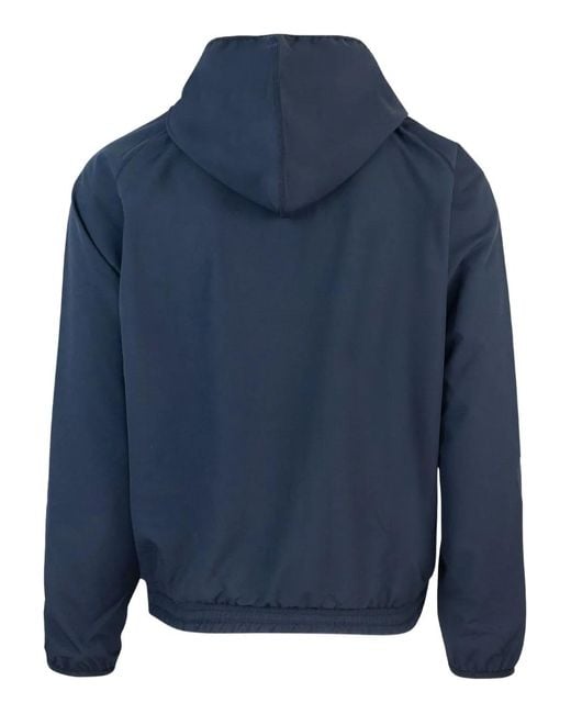 K-Way Blue Sia Hooded Zip-Up Jacket for men