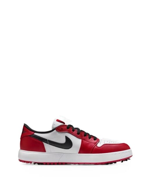 Nike Red Air 1 Low Golf Sneakers for men