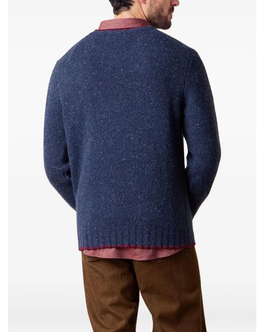 Brooks Brothers Blue Crew-Neck Sweater for men