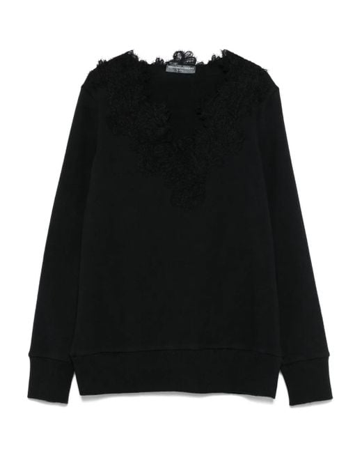 Ermanno Scervino レーストリム セーター Black