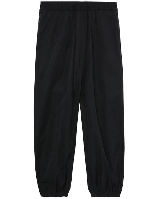 Junya Watanabe Black Panelled Tapered Trousers for men