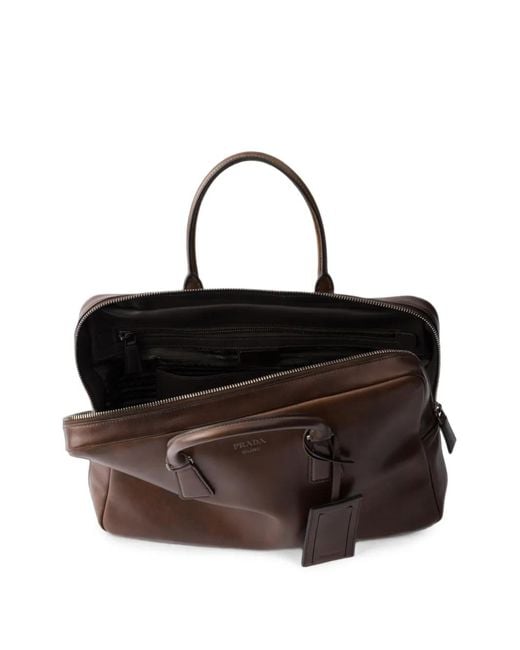Ventiquattrore di Prada in Brown da Uomo