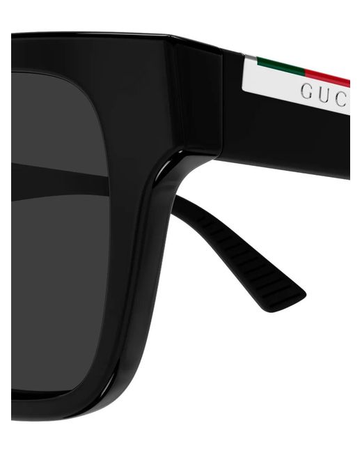 Gucci Black Rectangle Sunglasses for men